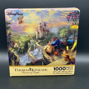 Disney Parks Thomas Kinkade Painters of Light Beauty & the Beast 1000 Puzzle